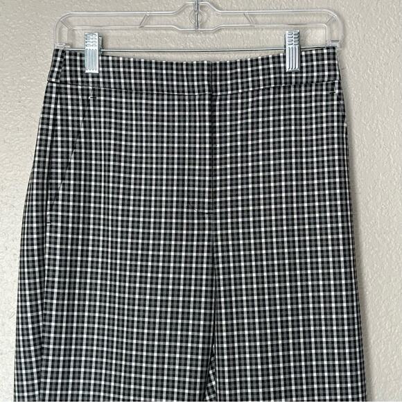 J. Crew Pants Women Pull-on Straight-leg Check Slim Fit Career Office Business 4 - Picture 2 of 7